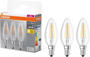 Lampadine LED Candela, 4W Equivalenti 40W, Attacco E14, Luce Calda 2700K, Confez - Foto 1 di 12