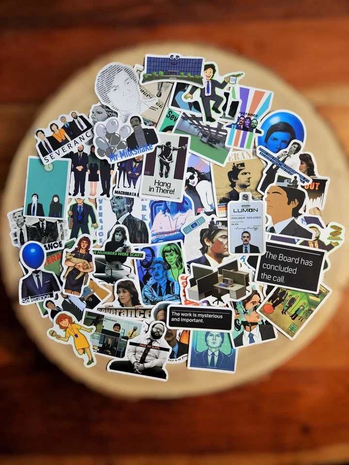 🍀 50 Severance Design Aufkleber Sticker für z.B. Laptop Skateboard  - Bild 1 von 1