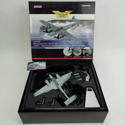 CORGI 1:72 Messerschmitt Bf-110G-4 G9 12NJG1 "Night Ghost of St Trond" AA38502 - Image 1 of 4