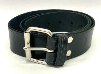 Cinturón de cuero negro Mr S San Francisco talla 40 vintage Foto 1 de 4