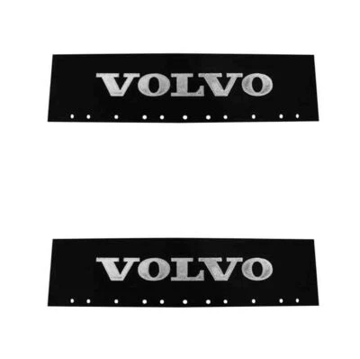Volvo Negro y Plata 6" x 24" Semirremolque Guardabarros Guardabarros-Juego de 2 Foto 1 de 2