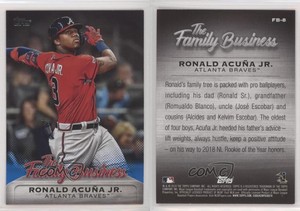 2019 Topps Update The Family Business Blue Ronald Acuna Jr Ronald Acuña Jr #FB-8