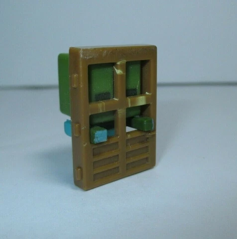 Minecraft Mini-Figures Obsidian Series 4 1" Zombie at the Door Figure Mojang Cover