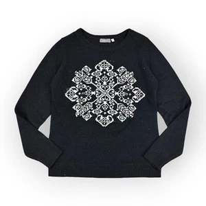 Vintage Winter Pullover Weihnachtspulli S 36 warmer Strickpullover - Bild 1 von 3