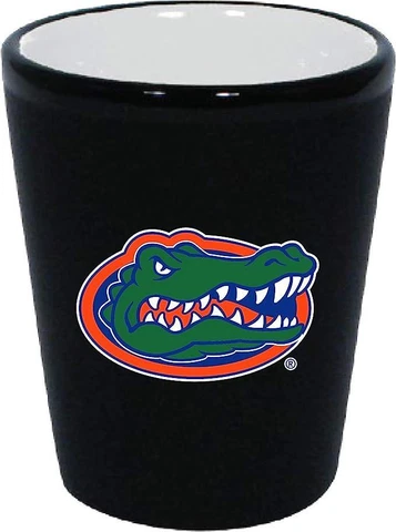Florida Gators 2 Ounce Matte Black Shot Glass [NEW] NCAA Drink Pint Glass Cover
