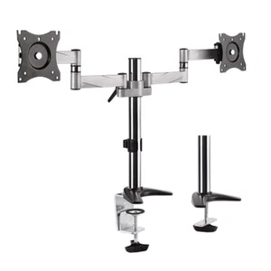 TiXX Dual Monitor Desktop Mount TIXX-DMM02 - 13"-27" Max 8kg per Arm VESA Mount - Picture 1 of 2