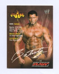 WRESTLING WWE RAW SMACKDOWN CARD ITALY 2004 BATISTA #001 IDEAL FOR PSA - Picture 1 of 2