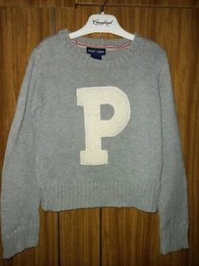 RALPH LAUREN Kid's Boy's Girl Cotton Jumper Gray Sweater Size S - Picture 1 of 10