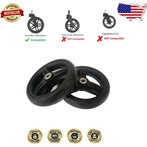 Durable Front Wheel and Tire Kit for Uppababy Vista 2015-2019 & V2 Strollers - Picture 1 of 7