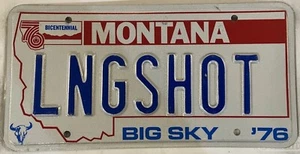Vanity LONG SHOT license plate Film Shooting Sharpshooter Coffee No Chance Hunt - Picture 1 of 7