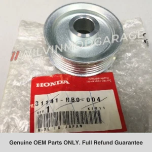 Genuine Japan OEM Alternator Pulley 31141-RB0-004 Fits 2009-2013 Honda Jazz Fit - Foto 1 di 6