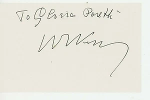 Willem Kolff (The Inventor of the Arificial Kidney) autograph - Picture 1 of 1