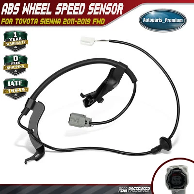 Датчик скорости колеса ABS со стороны заднего правого пассажира для Toyota Sienna 2011-2019 полный привод - Изображение 1 из 4