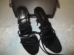 NEW Womens black lace up high heel sandals size 10 Fashion NOVA - Picture 1 of 4
