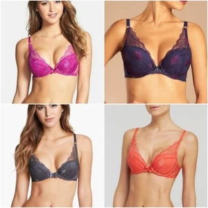 Chantelle Opera Spitzen-Push-Up-BH 1272 verschiedene Größen & Farben Neu mit Etikett - Bild 1 von 8