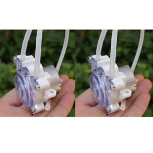 2x DC 6V-12V Mini 500 Peristaltic Pump Dosing Pump Liquid Water Squeeze Pump - Picture 1 of 12