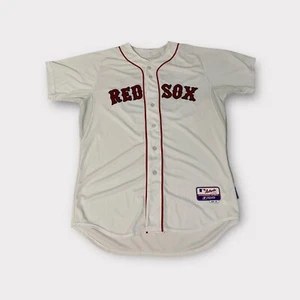White Majestic Boston Red Sox Shane Victorino Jersey Men's Size 48 XL Signed - Picture 1 of 9
