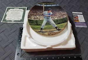 Ralph Kiner Signed LE The Home Run Streak Commemorative Plate HOF 1975 (JSA COA) - Picture 1 of 23