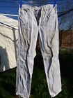 Outsider Jeans fleckig weiß als Arbeitshose Sudelhose Schrittlänge 90 Bund 42 cm