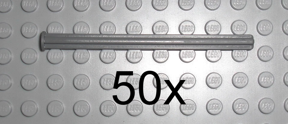 LEGO Technic - 50x Achse mit Stopper 8L / Axle 8 with Stop Kreuzstange 55013 - Bild 1 von 1