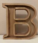 Wood Letter B Alphabet Letter Block Wall / Shelf Decoration