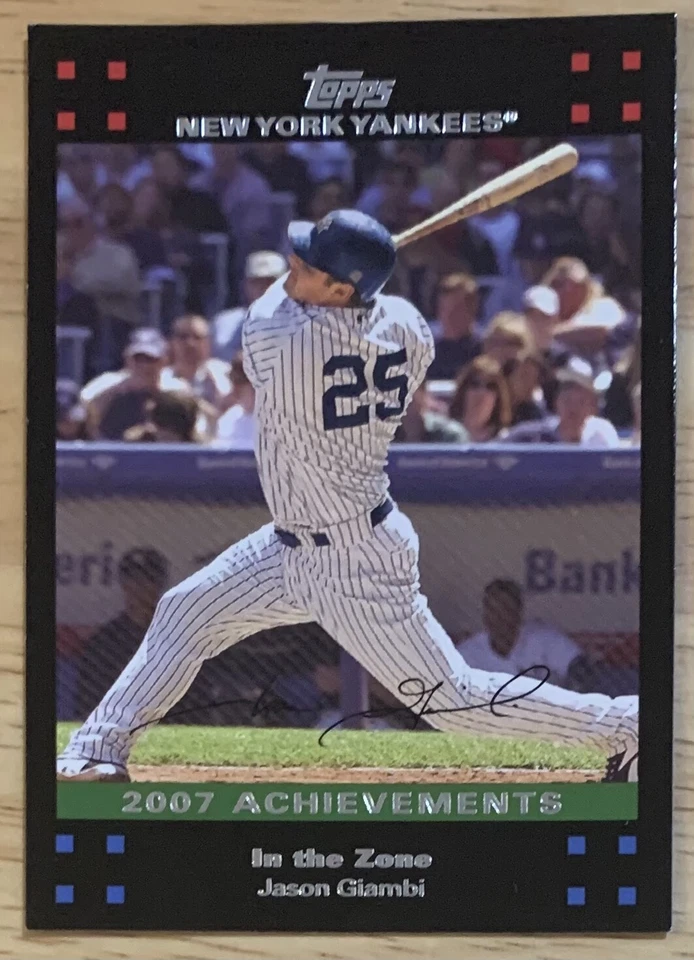 JASON GIAMBI, 2007 TOPPS, "YANKEES TEAM SET" CARD, WOW ! - Image 1 of 1