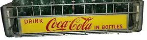 Old "DRINK COCA-COLA IN BOTTLES" Heavy Duty Steel Wire Bottle (:CRATE ONLY:) - Picture 1 of 4