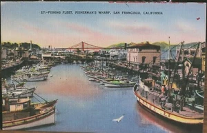 San Francisco, Ca - Fishing Fleet, Fisherman's Wharf - unposted - Picture 1 of 2