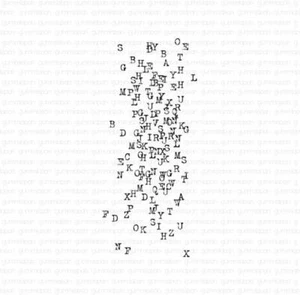 Gummiapan Gummistempel 19040428 - Buchstaben Hintergrund Alphabet Texture