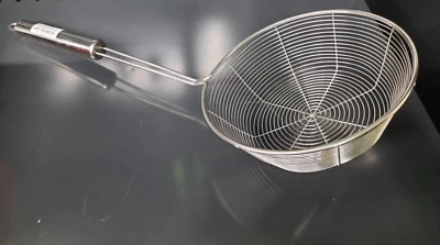 Mesh Net Spider Skimmer Strainer Stainless Steel Cooking and Frying Wire Spoon - Image 1 of 4