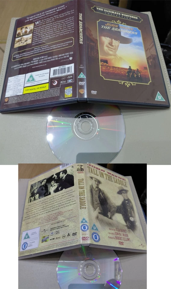 DVD John Wayne in the searchers 1997 U and Tall in the saddle U - Image 1 of 1