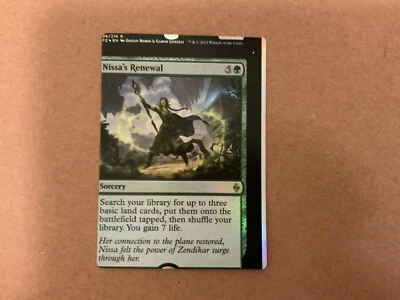 MTG Magic Nissa’s Renewal Foil x1 BFZ NFC - Image 1 of 2
