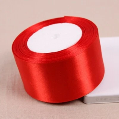 SAVMER Ruban Satin 50mm Rouge (au metre)