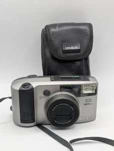 Minolta Riva Zoom 140ex Film & Akku Kamera Tragegurt & Minolta Tasche ungetestet - Bild 1 von 21