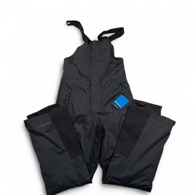 Columbia Iceventure Bib Ski Pants Mens Small NWT Black Snow Winter Overalls New - Image 1 of 4