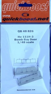 Quickboost 1/48 scale resin He 111H-3 bomb bay door for ICM - 48826 - Picture 1 of 2