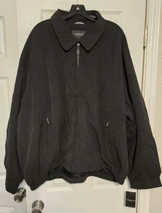 London Fog Mens 4XL Auburn Full Zip Golf Jacket Black Mesh Lining NWT Big & Tall - Picture 1 of 15
