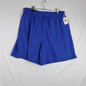 Russell Athletic Shorts Mens XL Royal Blue Drawstring 100% Cotton Made USA Gym - Picture 1 of 7
