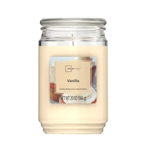 Mainstays Vanilla Scented Single-Wick Large Jar Candle, 20 Oz. - Picture 1 of 4