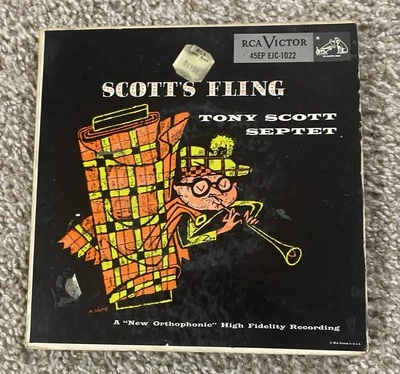 Tony Scott Septet ‎– Scott's Fling Label 7" Vinyl Record 45 EP RCA Victor - Image 1 of 4
