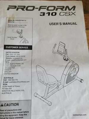 Pro-form 310 Csx - Image 1 of 4
