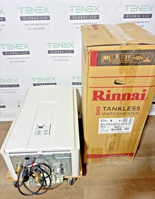 Calentador de agua interior sin tanque Rinnai V75iN 180 k BTU gas natural (B-8 #0667) Foto 1 de 4