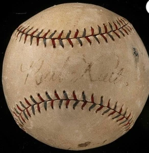 1928 LARUPIN LOU’S BABE RUTH LOU GEHRIG DUAL SIGNED AUTO BASEBALL PSA LOA “6/7” - Picture 1 of 5