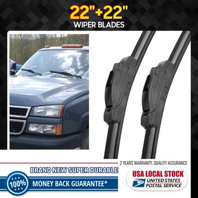 Limpiaparabrisas 22"+22" reemplazo apto para Ford F-250 Super Duty 2009-2022 Foto 1 de 4