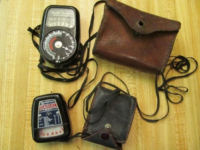 Lote de 2 medidores de velocidad de luz/exposición vintage Foto 1 de 4