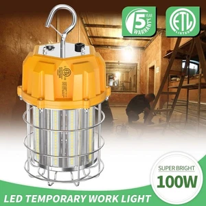 15000 Lumens 100W LED Temporary Work Light Constructions Jobsite Lamp Plug&Play - Picture 1 of 10