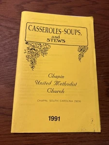 Chapin United Methodist Church Cookbook Chapin, South Carolina 1991 - Imagen 1 de 2