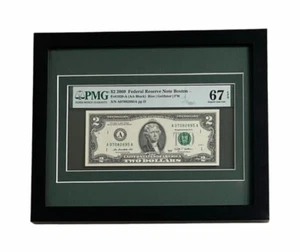 BLACK SHADOW BOX/RAHMEN FÜR PMG GRADED WÄHRUNG MIT UV-SCHUTZ! - Bild 1 von 2