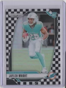 2024 Panini Prizm Prizms Black and White Checker #348 Jaylen Wright - Bild 1 von 2