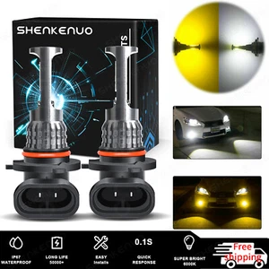 Pair 9005 9006 HB3 HB4 3030 LED Bulb White Golden Yellow FogLight Conversion Kit - Bild 1 von 12